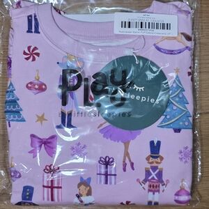 Little Sleepies Nutcracker Ballet Puff Sleeve Crewneck Sweatshirt 4T NWT